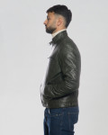 Giacca biker verde da uomo – Avatar | Leather Trend