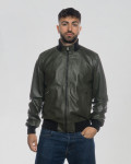 Bomber Uomo Verde in pelle - Marcello | Leather Trend