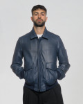 Bomber in pelle da uomo - Leo | Leather Trend