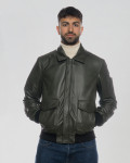 Bomber in pelle da uomo - Leo | Leather Trend