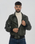 Bomber in pelle da uomo - Leo | Leather Trend