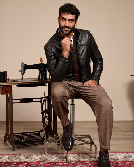 Giacca biker testa di moro da uomo – Avatar | Leather Trend 2