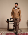 Piumino da uomo mod. Berlino cuoio in vera pelle 100% made in Italy