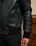 Carlo - Men’s Shearling Hooded Moro Head Bomber
