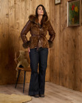 Giacca Donna Cuoio in Pelliccia – Daniela | Leather Trend