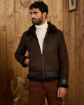 Giacca in nabuk e montone da uomo - Francesco | Leather Trend