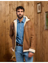 James – Men’s Tan Shearling Jacket