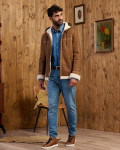 Men's Leather and Shearling Jacket - James | Leather Trend
