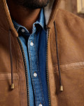James – Men’s Tan Shearling Jacket