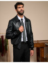 Bomber in pelle da uomo - Leo | Leather Trend