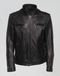 Biker Uomo Nero in Pelle - Alfonso | Leather Trend
