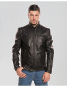 Biker Uomo Nero in Pelle - Alfonso | Leather Trend