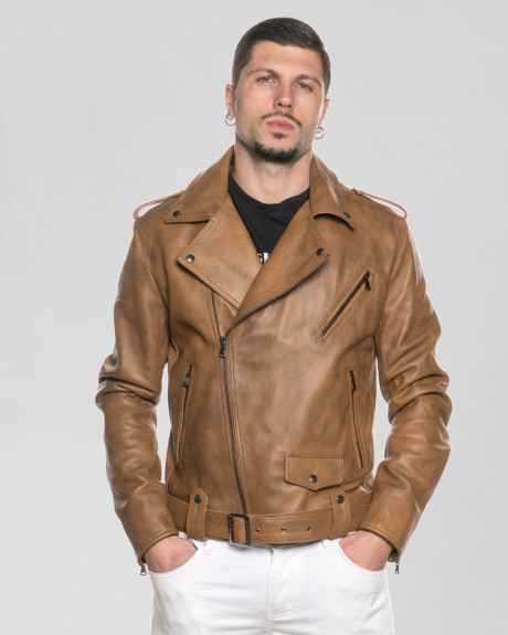Chiodo in pelle da uomo - Armando | Leather Trend