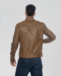 Giacca Biker Uomo Cuoio in Pelle - U06 | Leather Trend