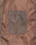 Men's Light Brown Leather Biker Jacket - U06 | Leather Trend