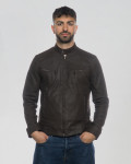 Biker in Pelle Nabuk Uomo | Leather Trend