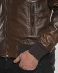Bomber in Pelle Marrone da Uomo - Napoli | Leather Trend