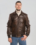 Pilota – Men’s Dark Brown Leather Bomber Jacket