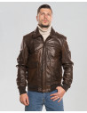 Men's Leather Bomber Jacket - Leo | Leather Trend