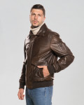 Pilota - Bomber Uomo Testa di Moro | Leather Trend