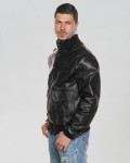 Bomber uomo in pelle nero – Milo | Leather Trend
