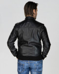 Giacca Bomber Uomo Nero – Victor | Leather Trend