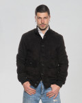 Men's suede bomber jacket – Milo | Leather Trend