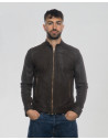 Men's Nubuck Leather Jacket - U08 | Leather Trend