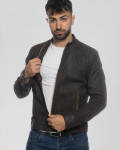 Giacca Uomo in Pelle Nabuk - U08 | Leather Trend