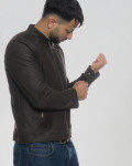 Giacca Uomo in Pelle Nabuk - U08 | Leather Trend