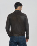 Giacca Uomo in Pelle Nabuk - U08 | Leather Trend