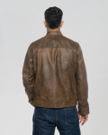 Giacca in pelle uomo cuoio – U08 | Leather Trend