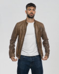Giacca in pelle uomo cuoio – U08 | Leather Trend