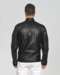 Men's Black Leather Jacket – U08 | Leather Trend