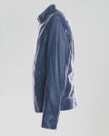 Giacca Uomo in Pelle Blu – U09 | Leather Trend