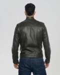 Men's Green Leather Jacket - U010 | Leather Trend