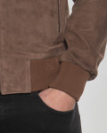 Men's Suede Bomber Jacket – Victor | Leather Trend