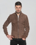 Men's Suede Bomber Jacket – Victor | Leather Trend