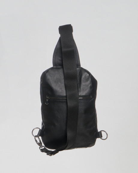 Marsupio Uomo in Pelle Nero  – Marsiglia | Leather Trend 2