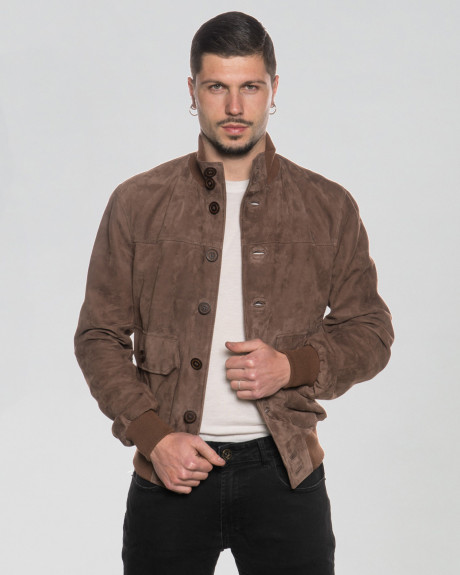 Men's suede bomber jacket – Milo | Leather Trend 2