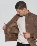 Men's suede bomber jacket – Milo | Leather Trend