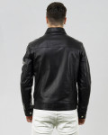 Giacca in Pelle da Uomo Nera - Roberto | Leather Trend