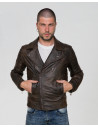 Chiodo in pelle da uomo testa di moro - V248 | Leather Trend