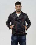 Men's Asportated Leather Three-Pocket Perfecto - Armando