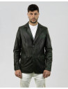 Men's Green Leather Jacket - Ettore | Leather Trend