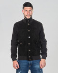 Bomber uomo in pelle camoscio – Milo | Leather Trend