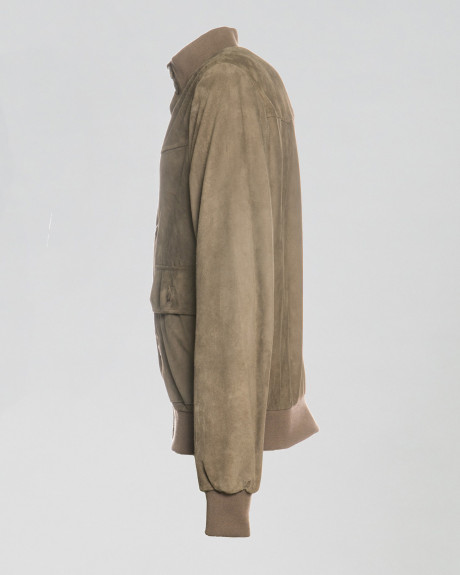 Bomber uomo in pelle camoscio – Milo | Leather Trend 2