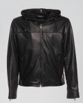 Hooded leather jacket - Terminator | Leather Trend