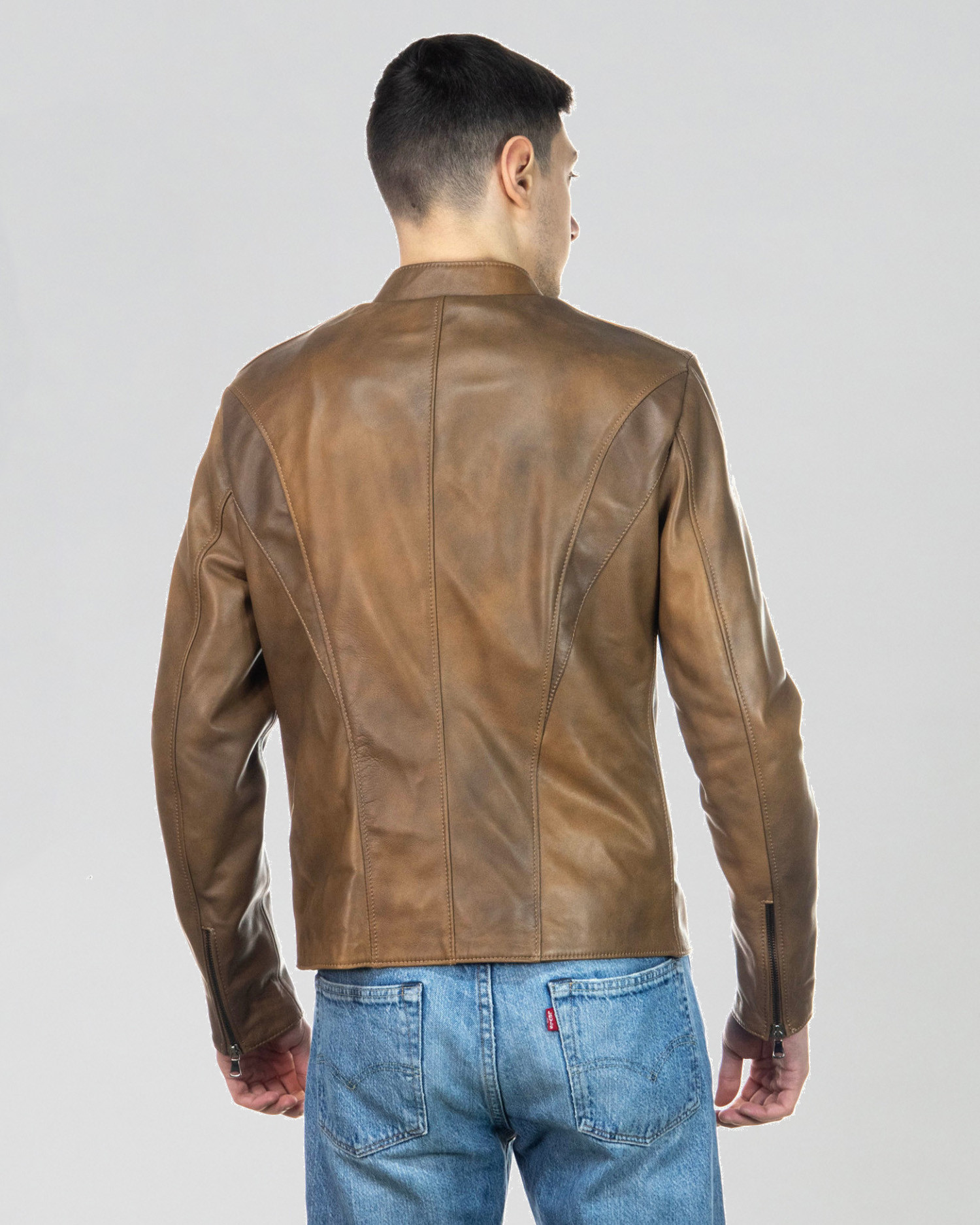 Men’s jacket mod. U09 Genuine leather 100% made in Italy