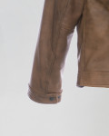 Men's Light Brown Leather Jacket - U010 | Leather Trend